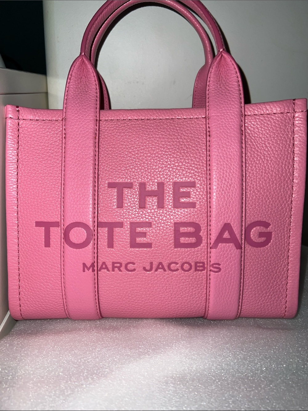 Marc Jacobs Pink Pebbled Leather Mini Tote